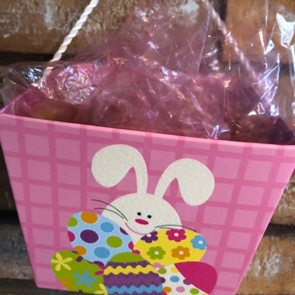 Cardboard Easter Box with Cellaphane  Wrap